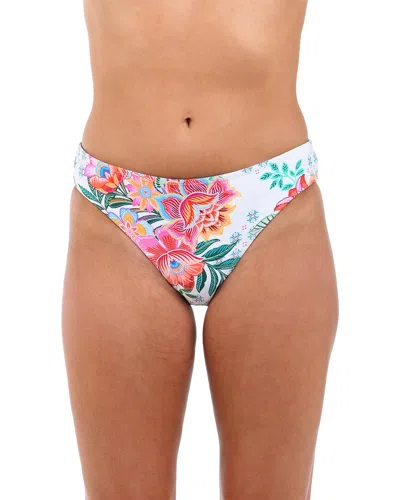 La Blanca Riviera Reversible Hipster Bikini Bottoms In White