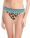 La Blanca Running Shirred Banded Hipster Bikini Bottoms In Brown