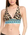 La Blanca Running Tall Reversible Triangle Bikini Top In Brown