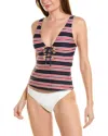 La Blanca Sailor Off-the-shoulder Tankini In Multi