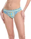 La Blanca Scarf Banded Hipster Bikini Bottom In Blue