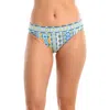 La Blanca Scarf Banded Hipster Bikini Bottoms In Ice Blue