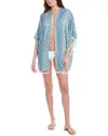 La Blanca Scarf City Kimono In Blue