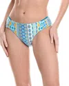 La Blanca Scarf Reversible Hipster Bikini Bottom In Blue