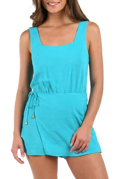 La Blanca Sea Cove Cover-up Skort Romper In Brown