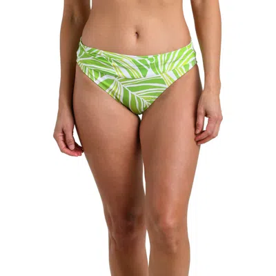 La Blanca Serene Palm Bikini Bottoms In Green