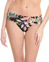 La Blanca Shirred Band Hipster Bikini Bottom In Black