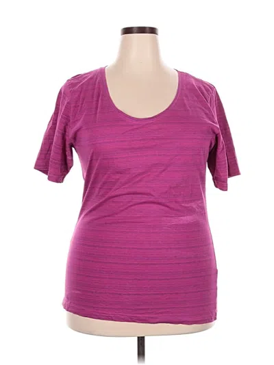Pre-owned La Blanca Short Sleeve T-shirt In Purple