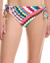 La Blanca Slice Adjustable Loop Hipster Bikini Bottom In Multi
