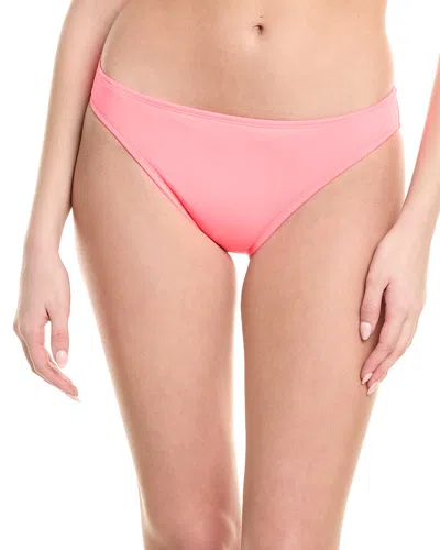 La Blanca Solid Hipster Bikini Bottom In Orange