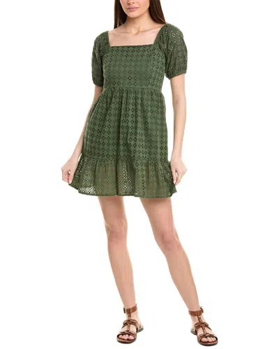 La Blanca Square Neck Dress In Green