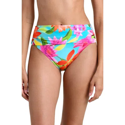 La Blanca Sunset Botanica Overlap Bikini Bottoms In Multi