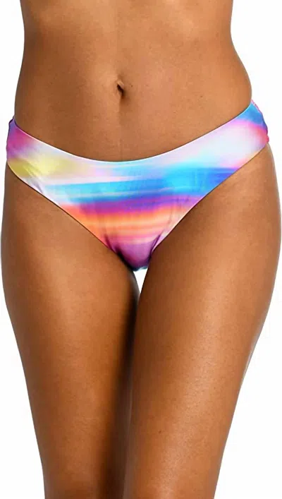 La Blanca Sunset Shores Scoop Front Hipster Bikini Swimsuit Bottom In Multi Brights
