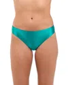 La Blanca Textured Tides Hipster Bikini Bottoms In Green