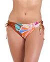 La Blanca Saharan Sands Adjustable Loop Hipster Bikini Bottoms In Multi