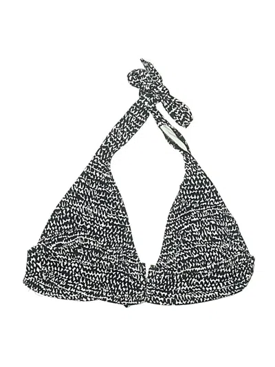 Pre-owned La Blanca Swimsuit Top Black Tweed Pattern Swimwear