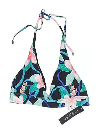 La Blanca Swimsuit Top Blue Print Pattern Swimwear