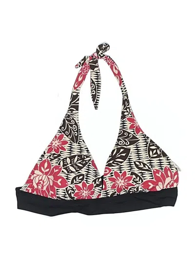 Pre-owned La Blanca Swimsuit Top Pink Print Pattern Swimwear