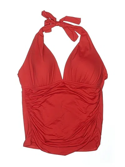 Pre-owned La Blanca Swimsuit Top Red Swimwear