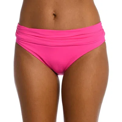 La Blanca Swimwear Womens Shirred Nylon Swim Bottom Separates In Pink