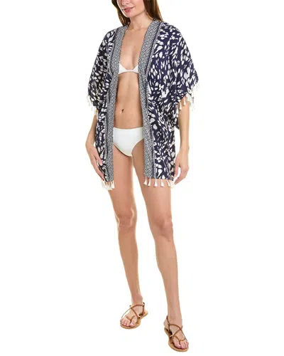 La Blanca Tides Kimono In Indigo