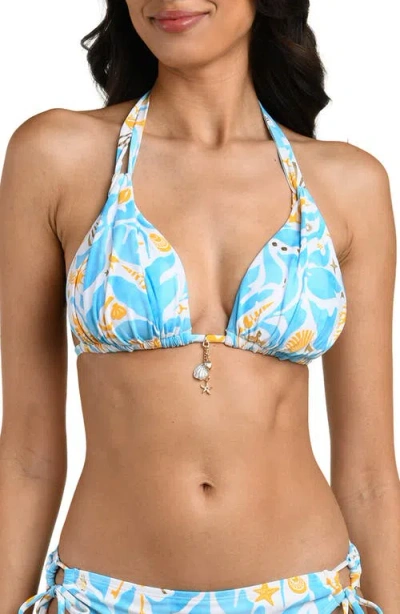 La Blanca Trinket Halter Bikini Top In Multi
