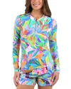 La Blanca Tropi Flage Rash Guard Board Shorts In Multi