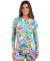 La Blanca Tropi Flage Rash Guard Board Shorts In Multi
