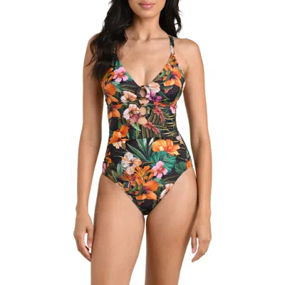 La Blanca Tropical Hideaway Underwire One-piece Swimsuit In Multi