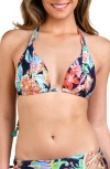 La Blanca Tropidelic Paisley Adjustable Loop Bikini Bottoms In Multi
