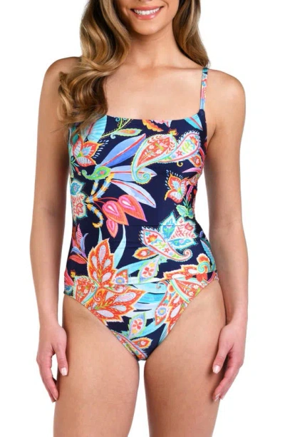 La Blanca Tropidelic Paisley One-piece Swimsuit In Multi