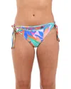 La Blanca Tropi-flage Adjustable Loop Bikini Bottoms In Multi