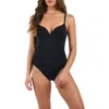 La Blanca V-wire One-piece Swimsuit In Black