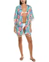 La Blanca Waves Kimono In Multi