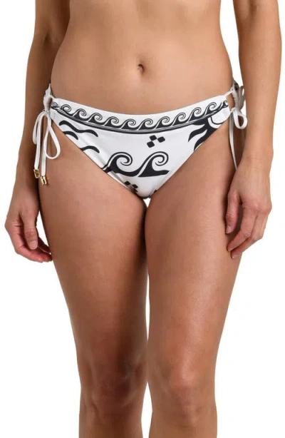 La Blanca Waves Of Rio Side Tie Bikini Bottoms In White