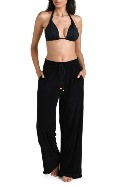 La Blanca Wild Nomad Cover-up Pants In Black