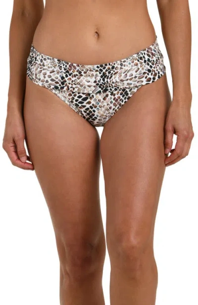 La Blanca Wild Shirred Bikini Bottoms In Multi