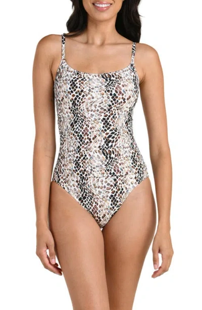La Blanca Wild Whispers One-piece Swimsuit In Brown