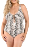 La Blanca Wild Whispers One-piece Swimsuit In Gray