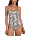 La Blanca Wild Whispers Twist Front Tankini In Multi