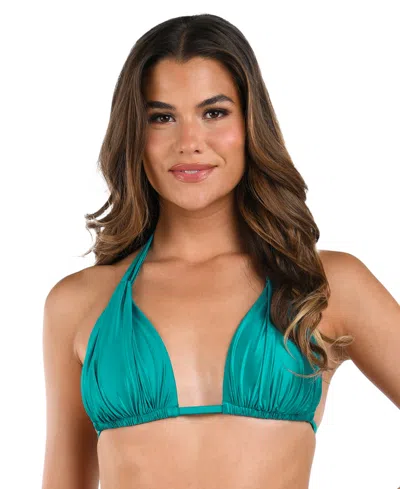 LA BLANCA WOMEN'S EARTH GODDESS HALTER BIKINI TOP