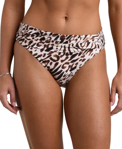 La Blanca Women's Fierce Territory Moderate Coverage Pull-on Hipster Swim Bottoms In Taupe