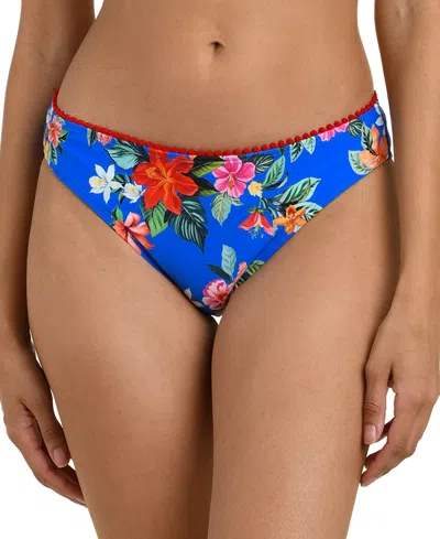 La Blanca Women's Modern Oasis Moderate Coverage Hipster Swim Bottoms In Blue