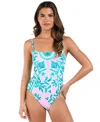 La Blanca Opulent Bandeau One-piece Swimsuit In Multi