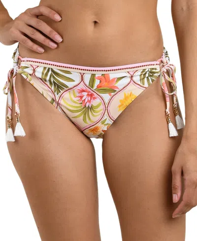 La Blanca Women's Palm Nouveau Moderate Coverage Hipster Swim Bottoms In Pink