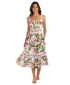 La Blanca Women's Polynesian Cover-up Dress In Multi