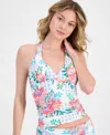 LA BLANCA WOMEN'S RIVERA RESORT HALTER GODDESS TANKINI, EXCLUSIVELY AT MACY'S