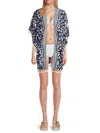 La Blanca Tides Kimono In Indigo