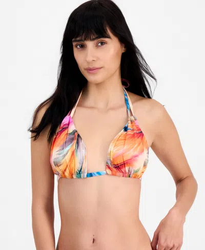La Blanca Women's Tie-back V-neck Swim Bikini Top In Multi