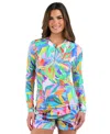 La Blanca Tropi Flage Rash Guard Board Shorts In Multi